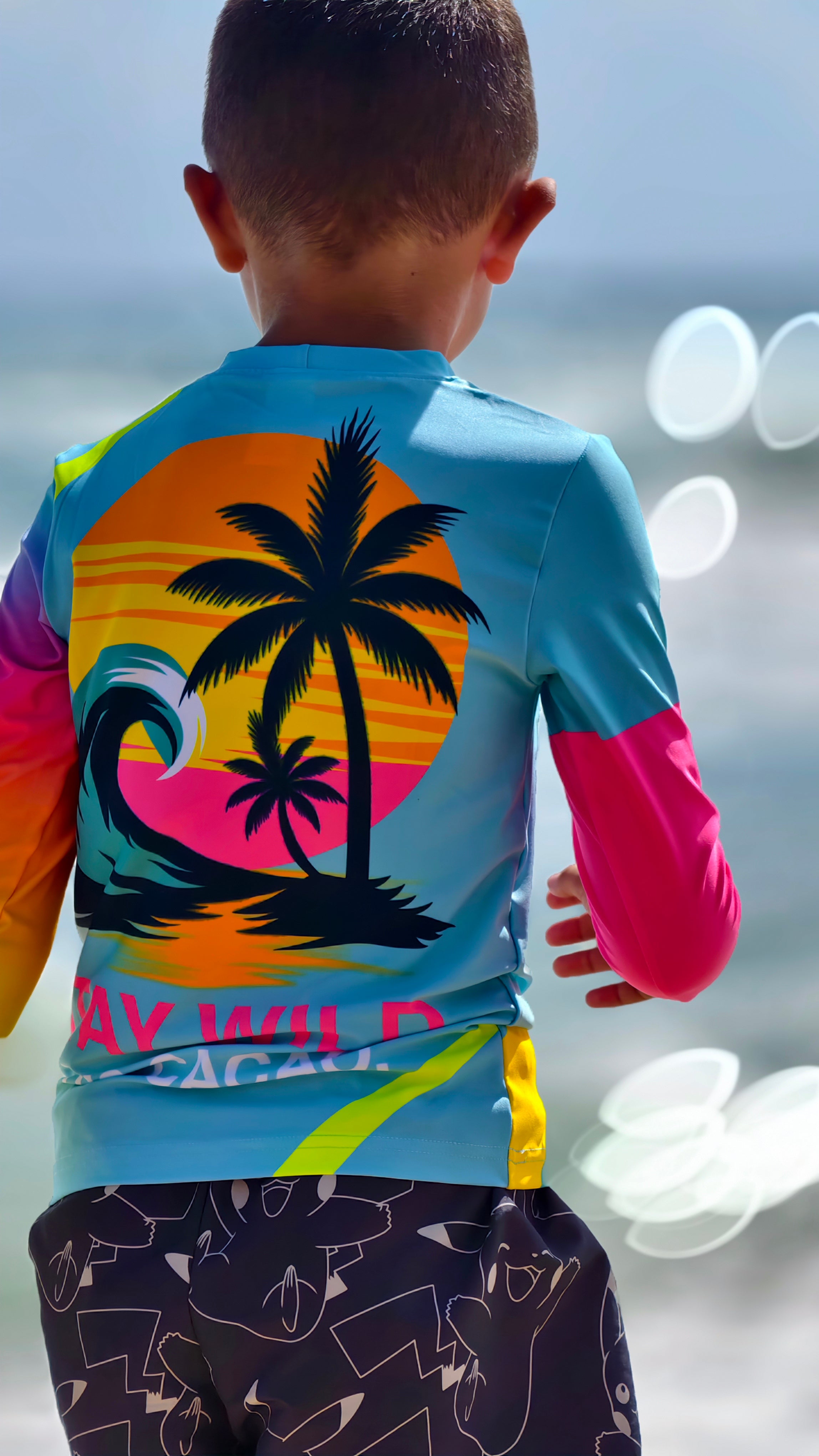 Ocean Joy children’s rashguard CACAO Beachwear™️ with UV Protection