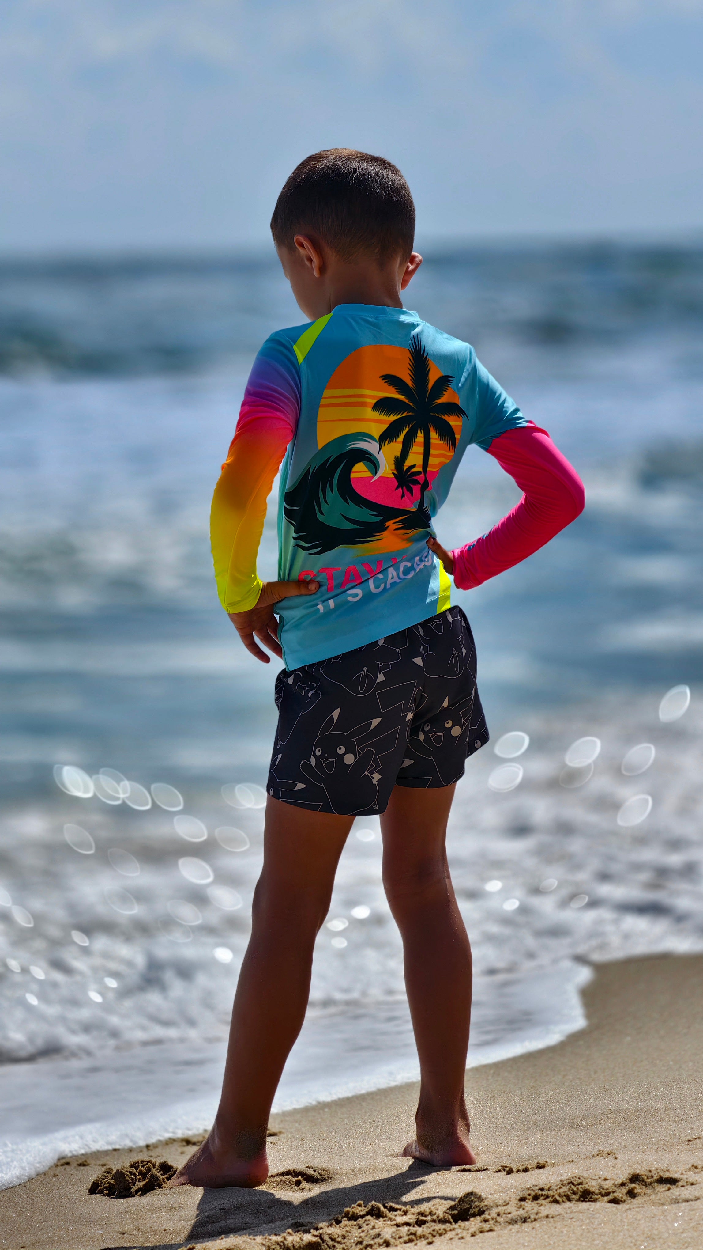 Ocean Joy children’s rashguard CACAO Beachwear™️ with UV Protection