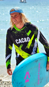 Rashguard para hombre Blue Spirit Coral de CACAO Beachwear™️ con protección UV
