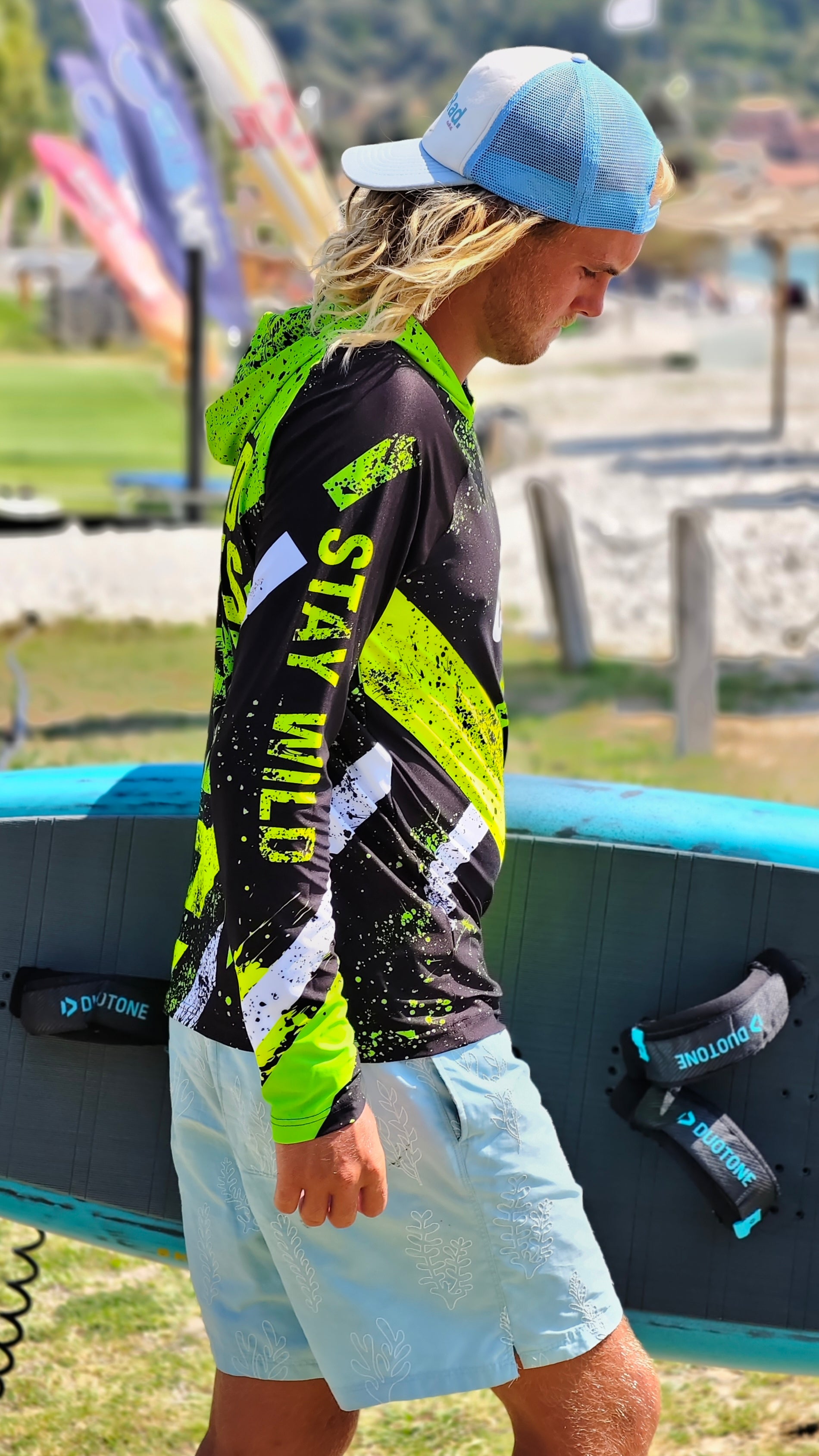 Blue Spirit Coral men’s rashguard CACAO Beachwear™️ with UV Protection