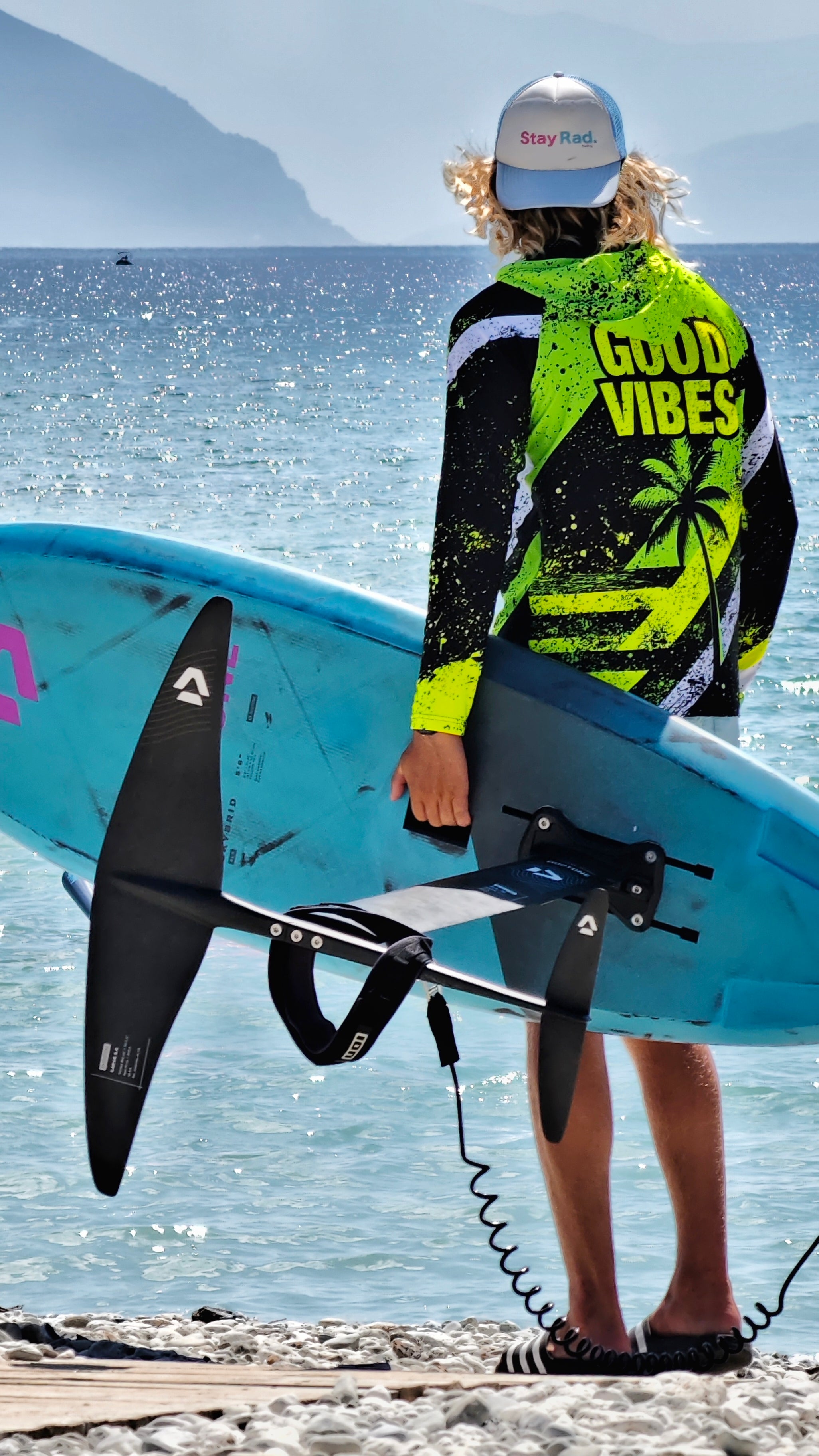 Blue Spirit Coral men’s rashguard CACAO Beachwear™️ with UV Protection