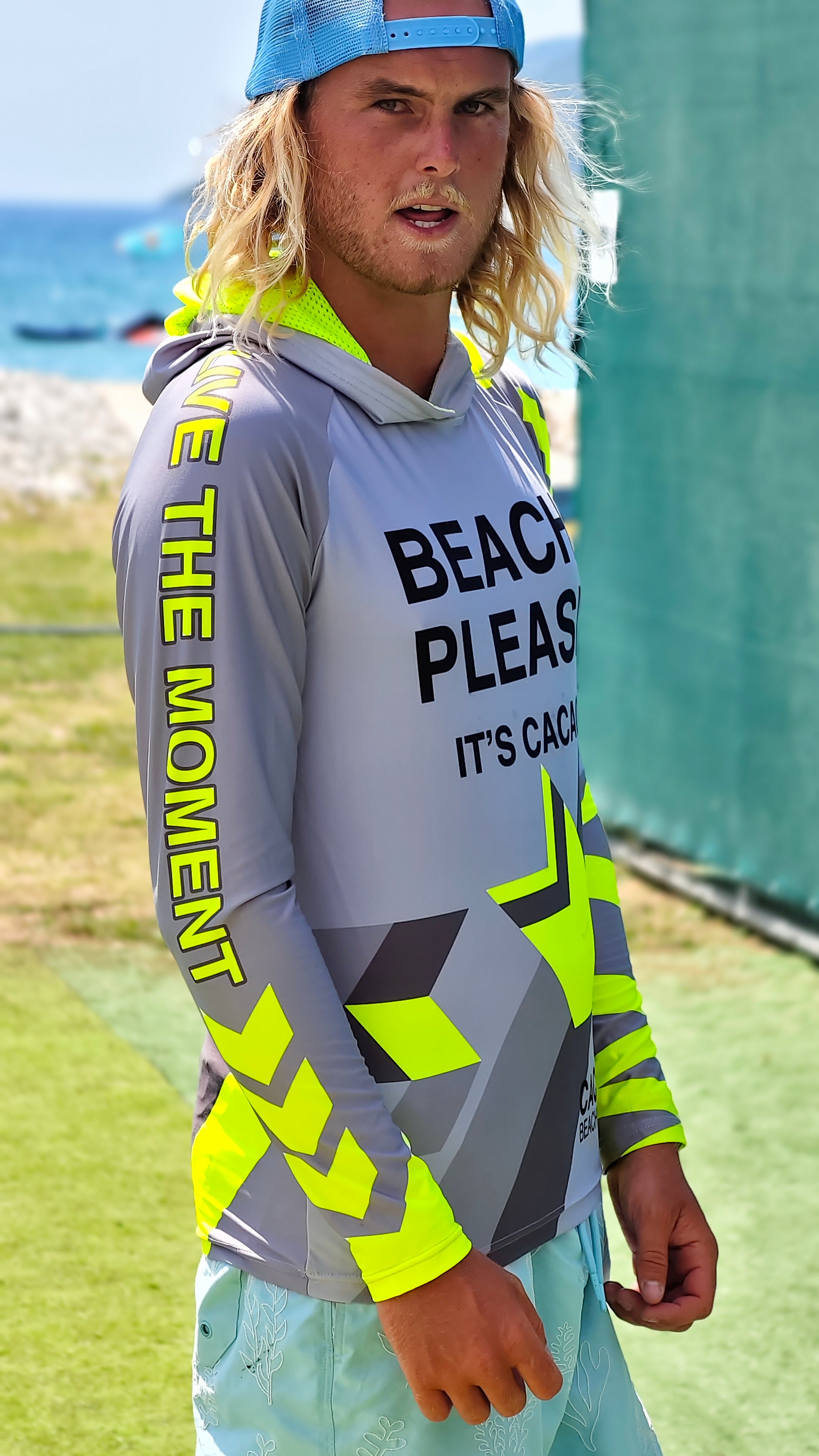 Solar Vibes men’s rashguard CACAO Beachwear™️ with UV Protection
