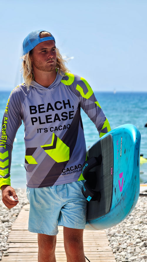 Solar Vibes rashguard para hombre CACAO Beachwear™️ con protección UV
