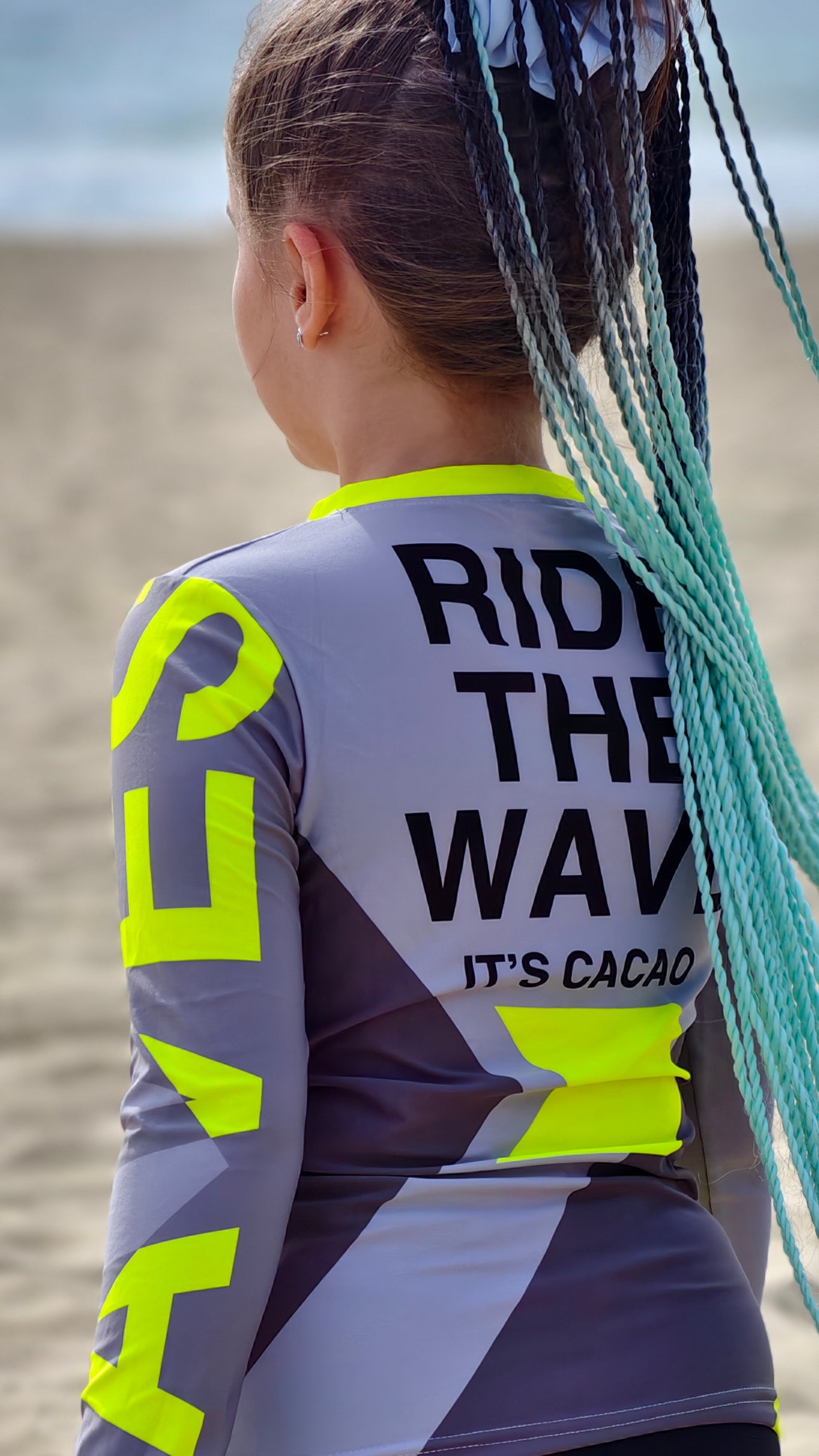 Solar Vibes children’s rashguard CACAO Beachwear™️ with UV Protection