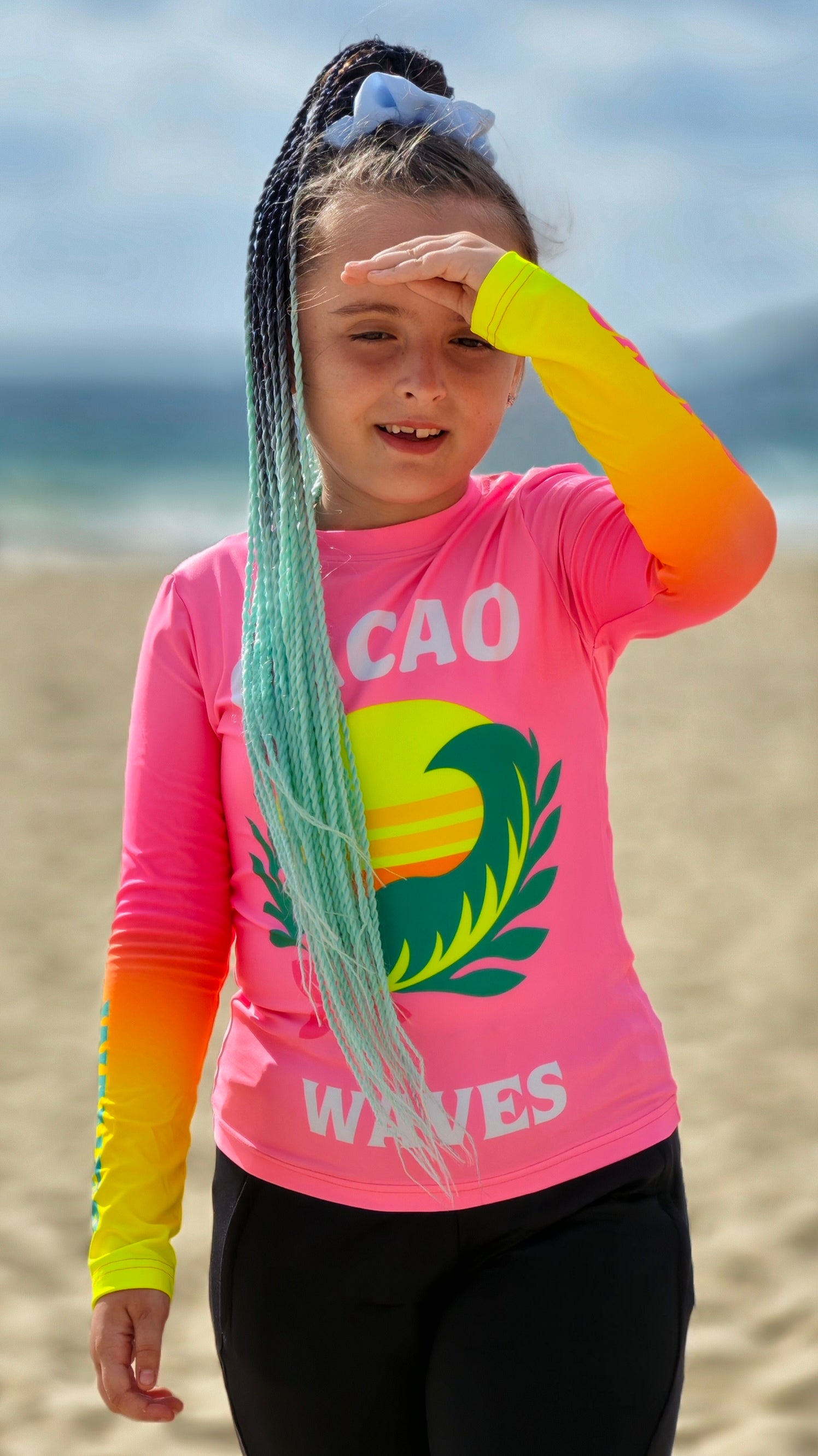 Sunshine children’s rashguard CACAO Beachwear™️ with UV Protection