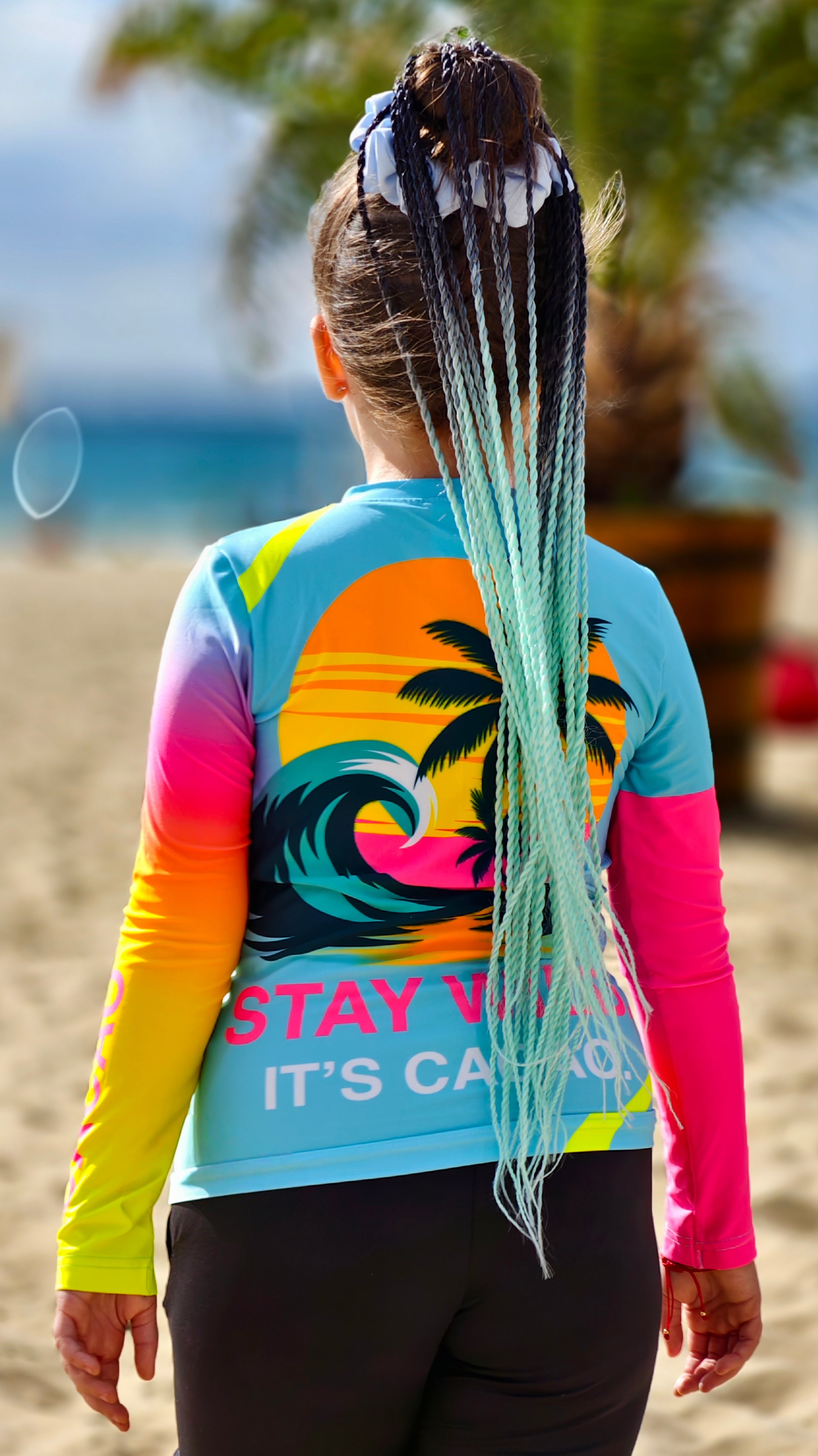 Ocean Joy children’s rashguard CACAO Beachwear™️ with UV Protection