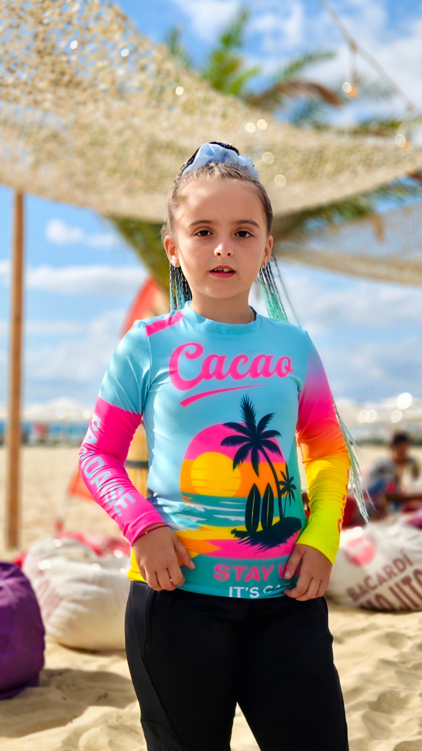 Ocean Joy children’s rashguard CACAO Beachwear™️ with UV Protection