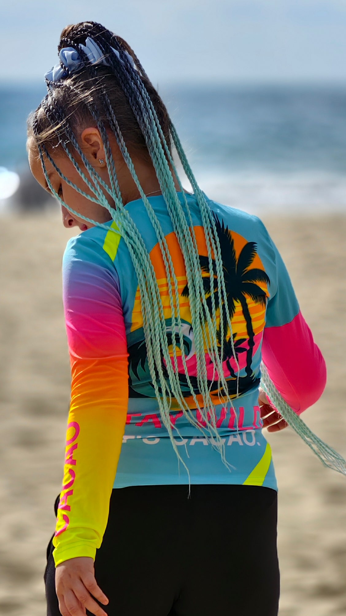 Ocean Joy children’s rashguard CACAO Beachwear™️ with UV Protection