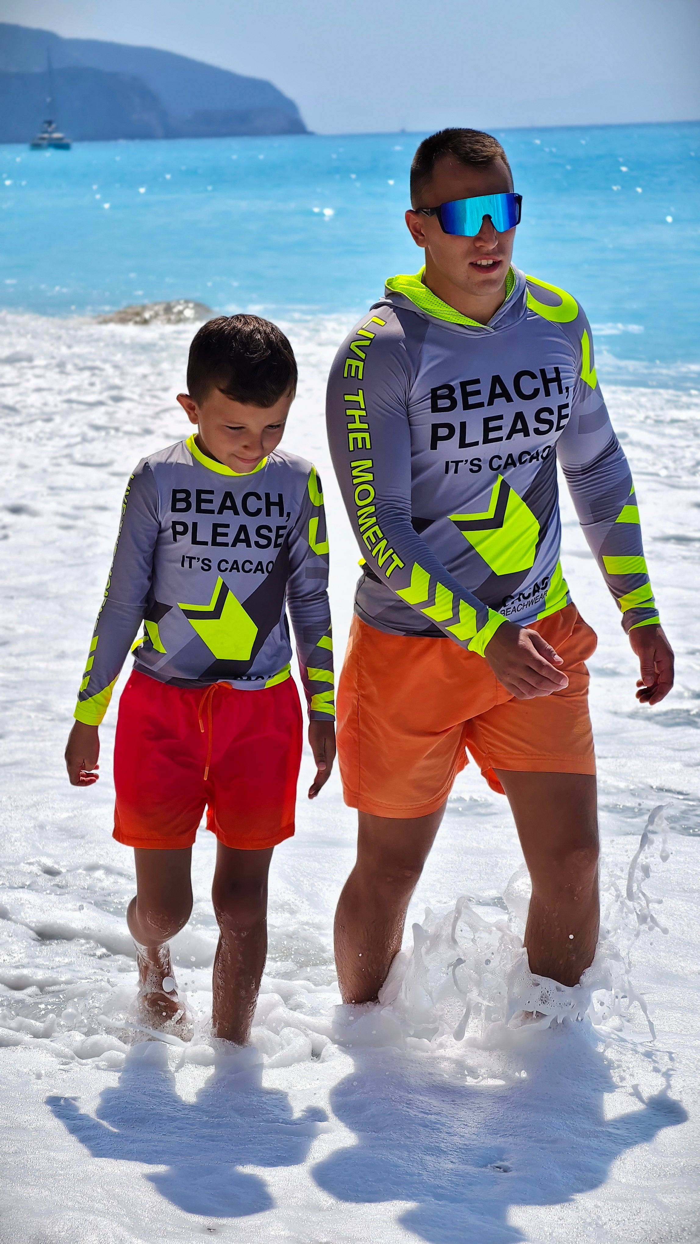 Solar Vibes children’s rashguard CACAO Beachwear™️ with UV Protection