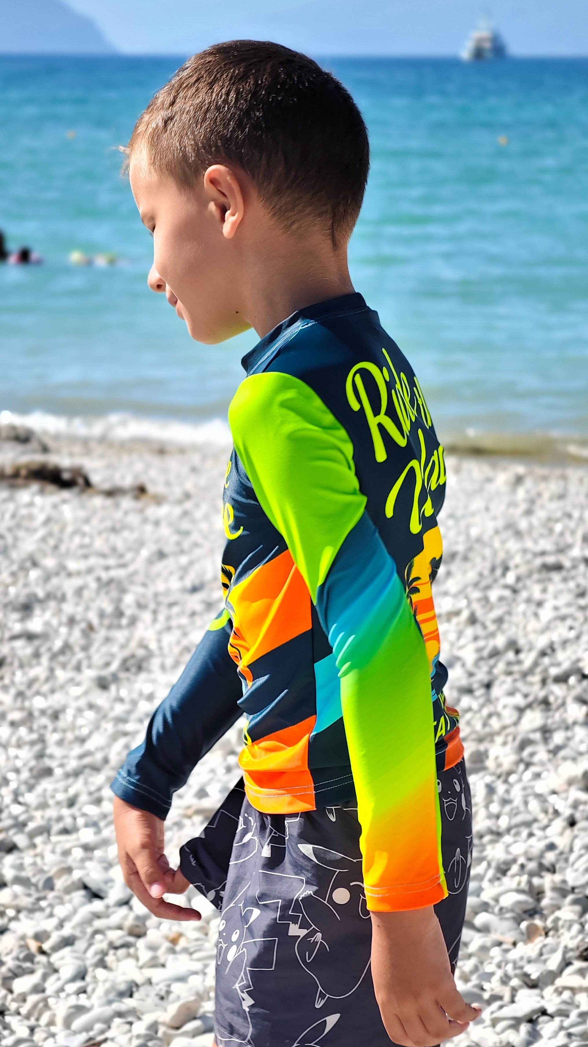 Beach Rider children’s rashguard CACAO Beachwear™️ with UV Protection