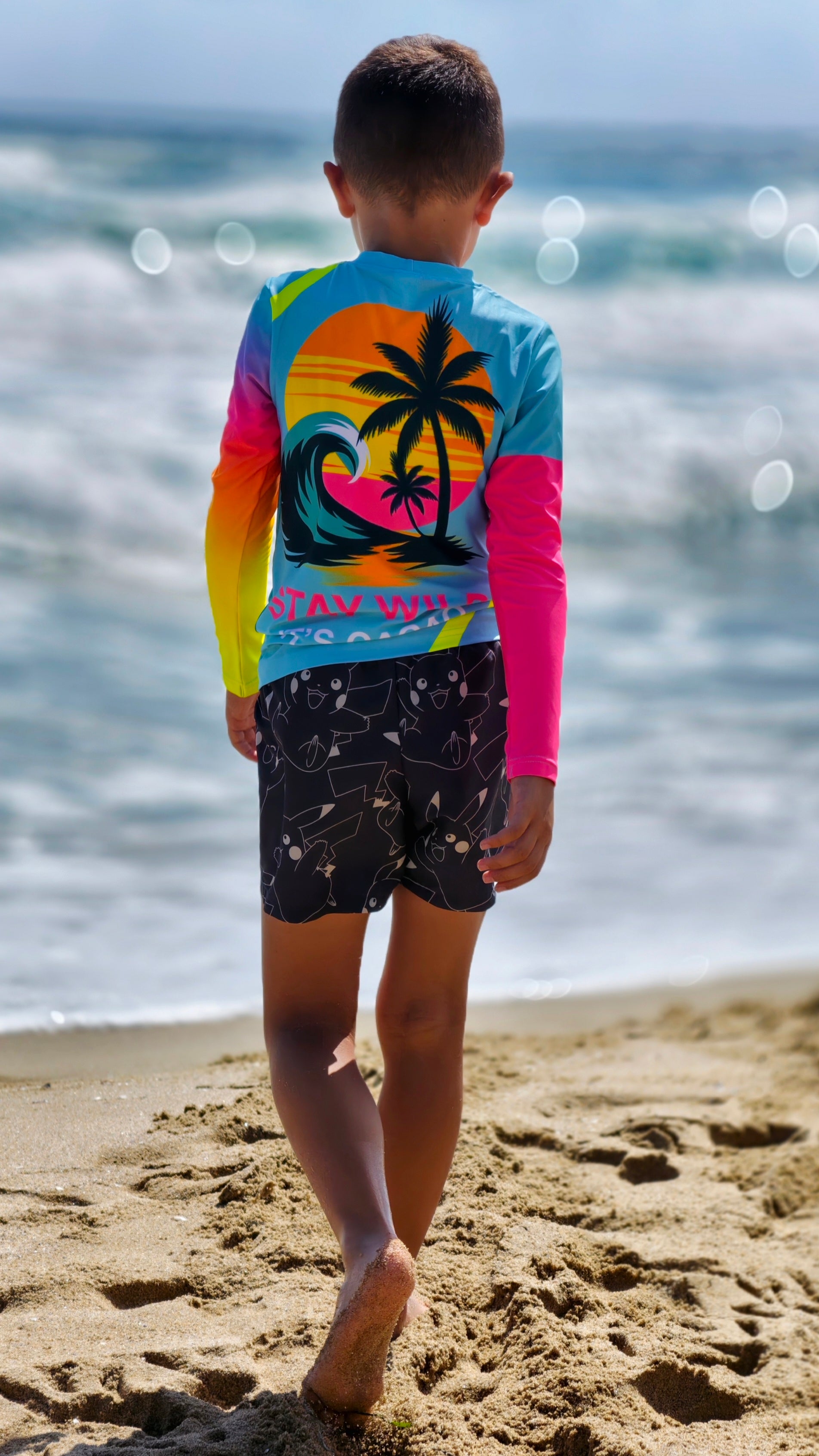Ocean Joy children’s rashguard CACAO Beachwear™️ with UV Protection
