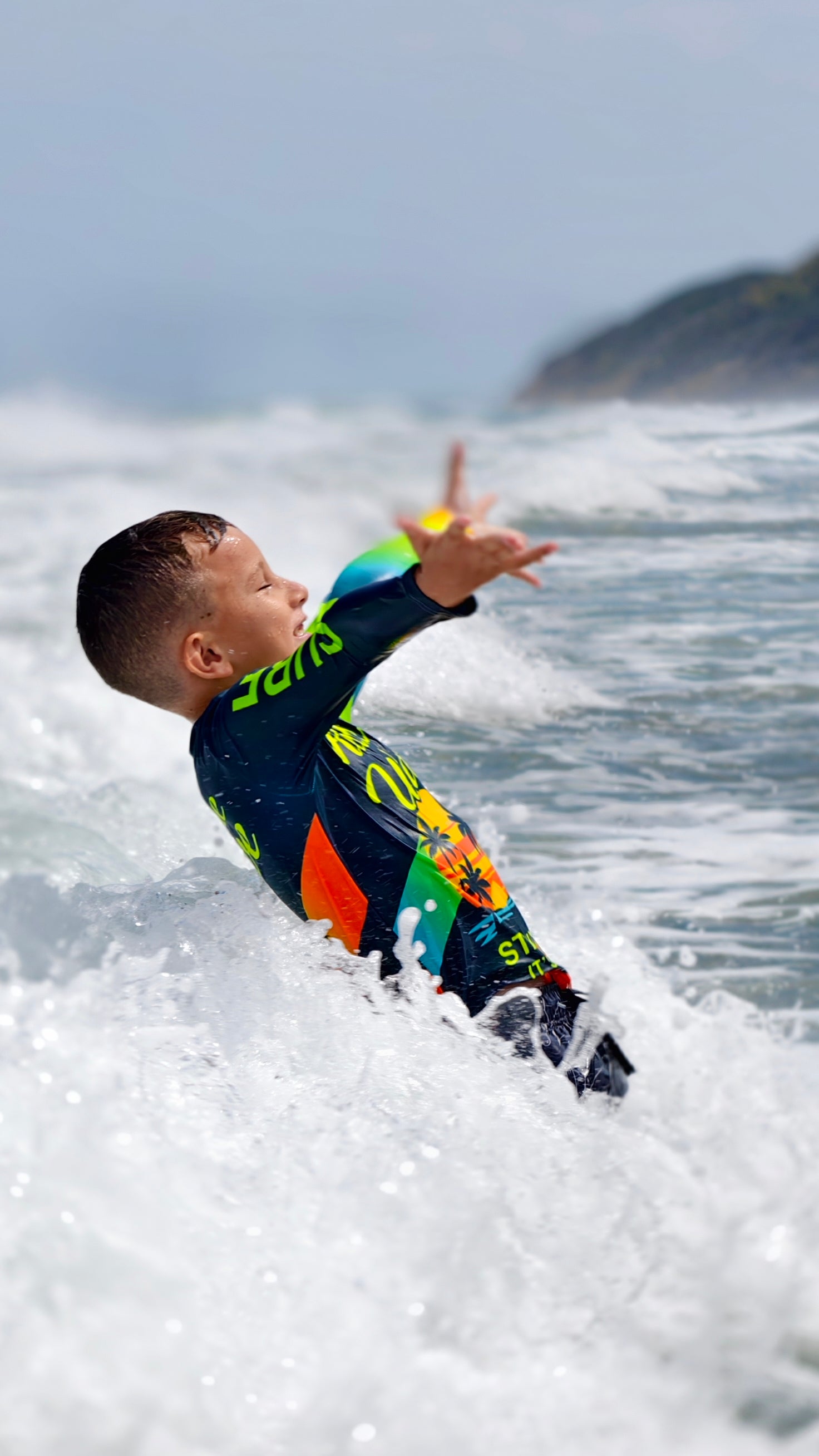 Beach Rider children’s rashguard CACAO Beachwear™️ with UV Protection