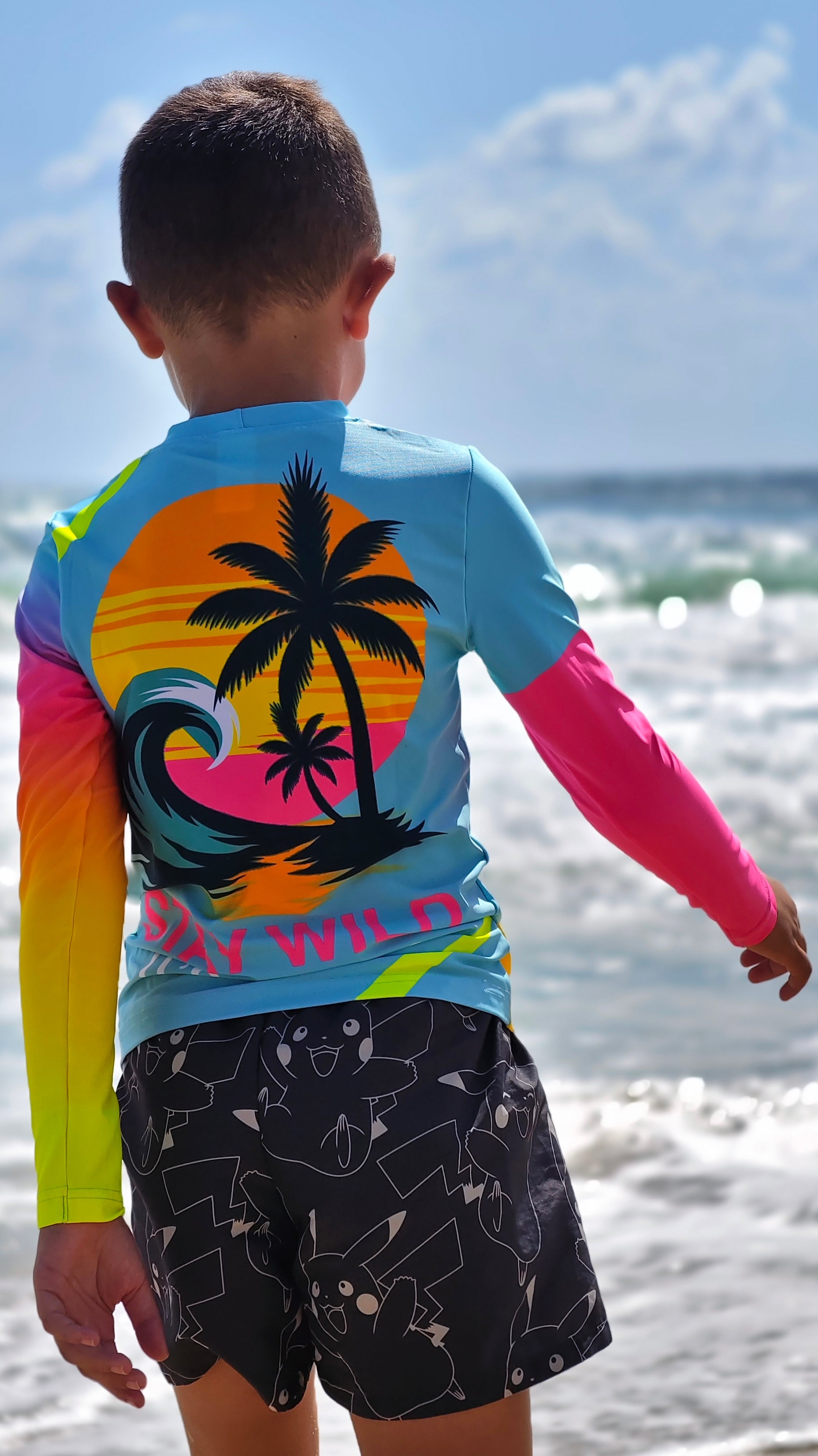 Ocean Joy children’s rashguard CACAO Beachwear™️ with UV Protection